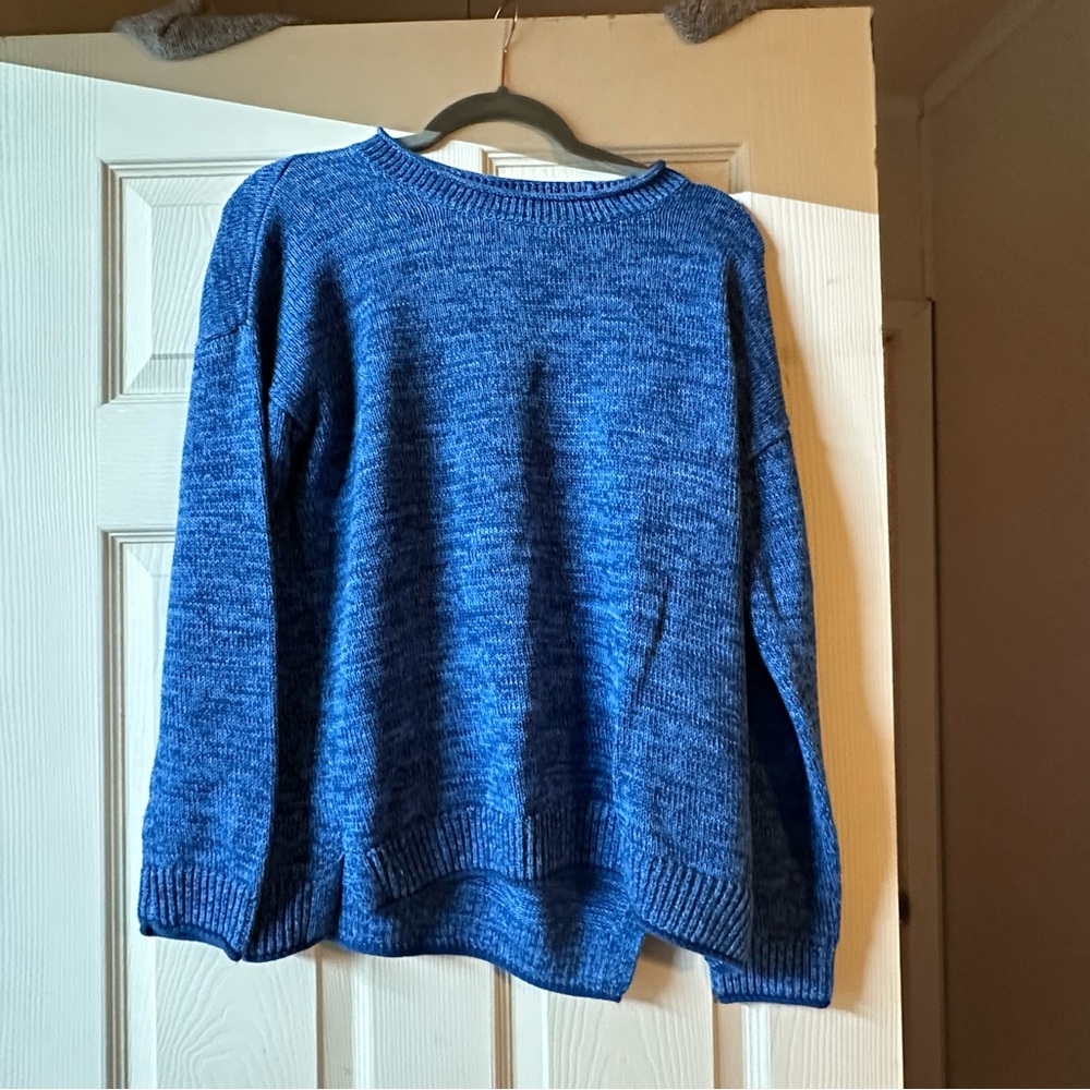 Lilly Pulitzer Vibrant Blue Crew Neck Sweater